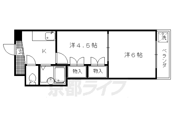 クリアドル北山の間取り