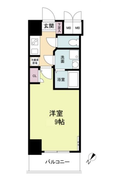 S-RESIDENCE神戸磯上通の間取り