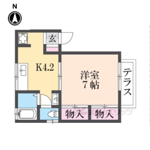 ハイツ武蔵Ｃの間取り