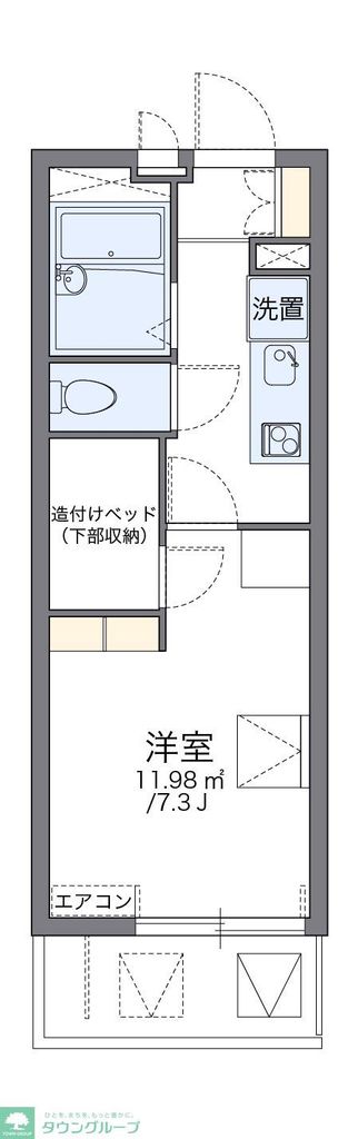 レオパレスコシバの間取り