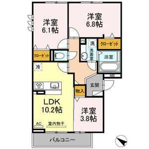 ソレイユの間取り