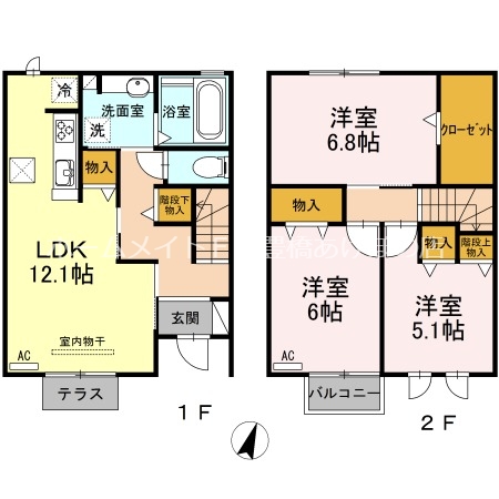 ボヌールIIの間取り