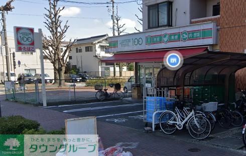 コンビニ　ローソンストア100稲葉地店（コンビニ）まで390m