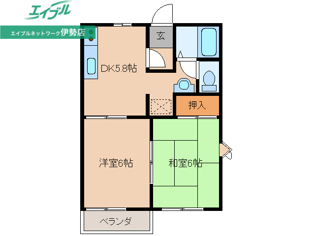 アリエスAの間取り