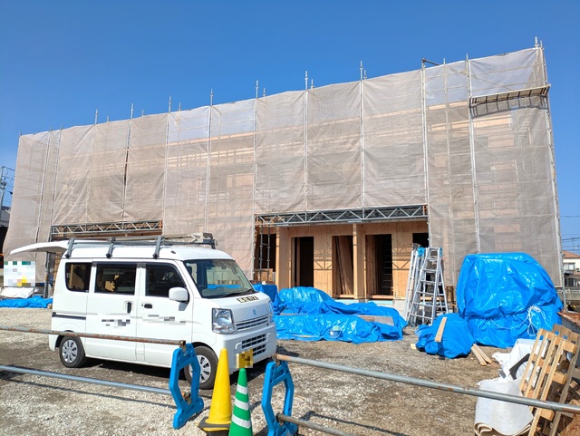 建物外観　建築中