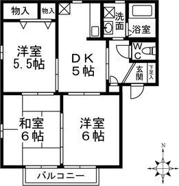 フォーブルリッチBの間取り写真