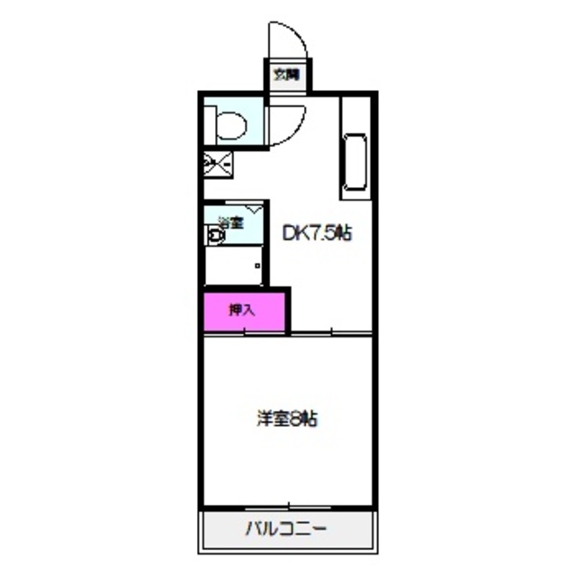 鶴見緑地ハイツ弐番館の間取り写真