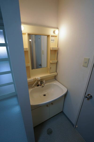洗面設備　同じ建物の別の部屋