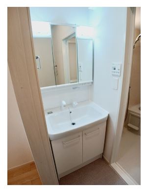 洗面設備　同タイプの画像です