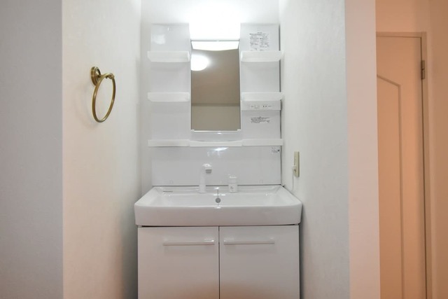 洗面設備　シャワー付洗面化粧台