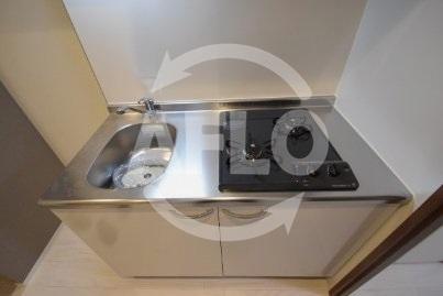 キッチン　グランパシフィック北畠　2口ガスシステムキッチン