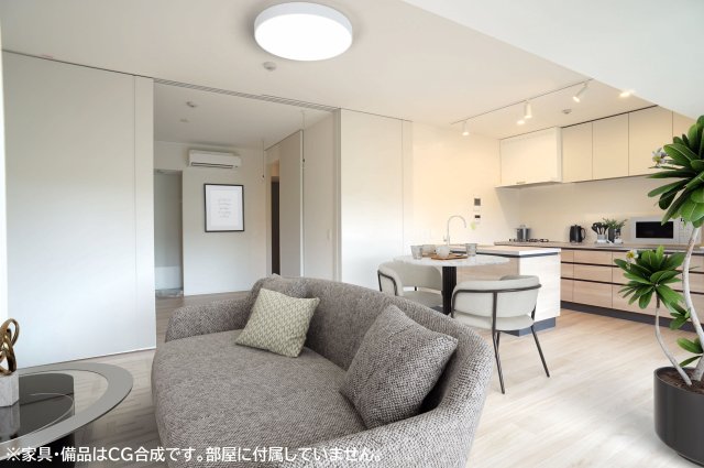 居室・リビング　※家具・備品はCG合成です。部屋に付属していません。