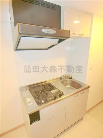 キッチン　２口ガスシステムキッチン