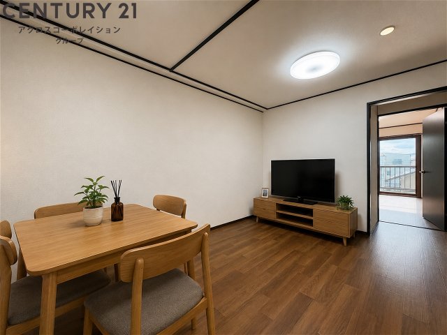居室・リビング　AI画像の為、家具はございません。
