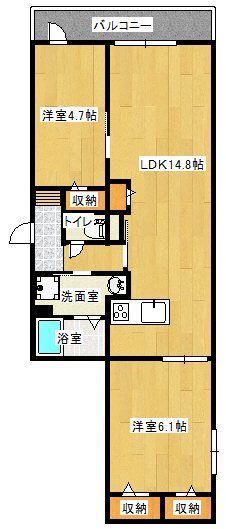 ロイジェント住之江公園の間取り写真