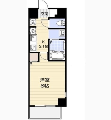 小田急小田原線 相武台前駅 徒歩2分 8階建 築14年の間取り写真