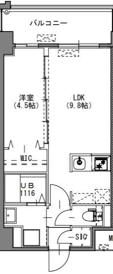 地下鉄箱崎線 呉服町駅 徒歩5分 12階建 築4年の間取り写真