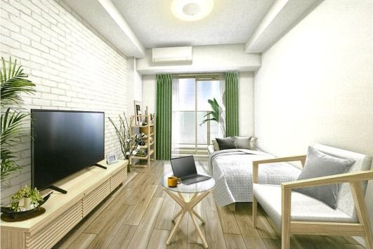 プレサンス塚本アクミリオンの居間写真