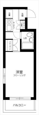 東急東横線 綱島駅 徒歩10分 4階建 築36年の間取り写真
