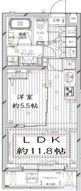レガリス馬込パークサイドの間取り写真