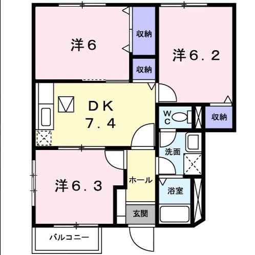ＪＲ牟岐線 阿波中島駅 徒歩11分 2階建 築26年の間取り写真