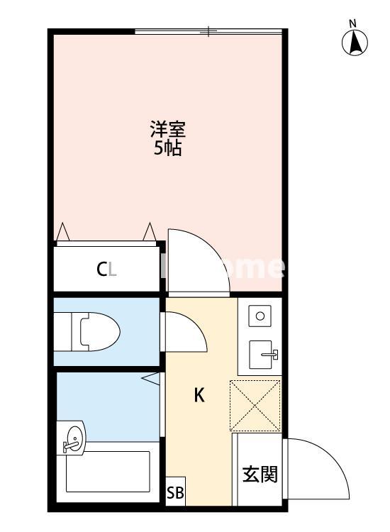 京急本線 梅屋敷駅 徒歩5分 3階建 築9年の間取り写真