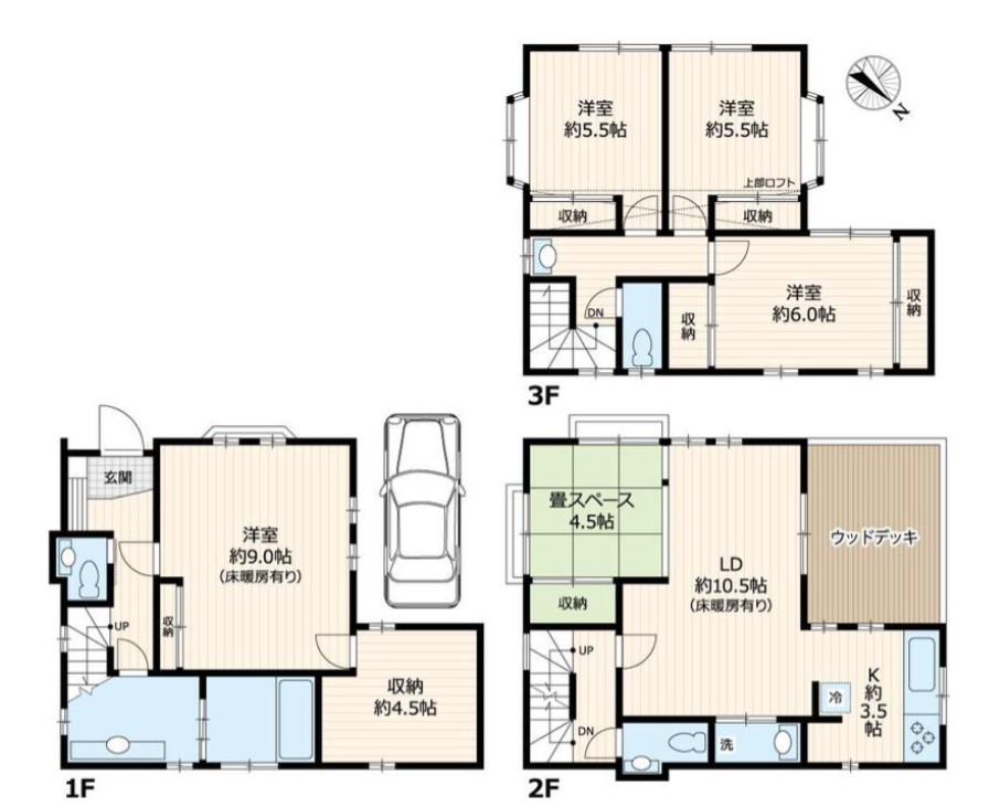 千駄木4丁目戸建の間取り写真