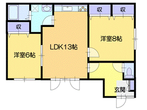 東光町36-6貸家の間取り写真