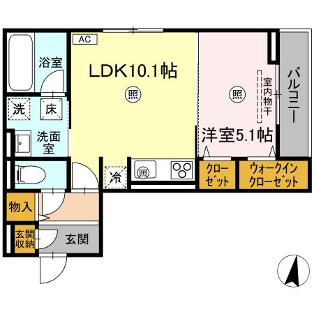 リベルテ手城の間取り写真