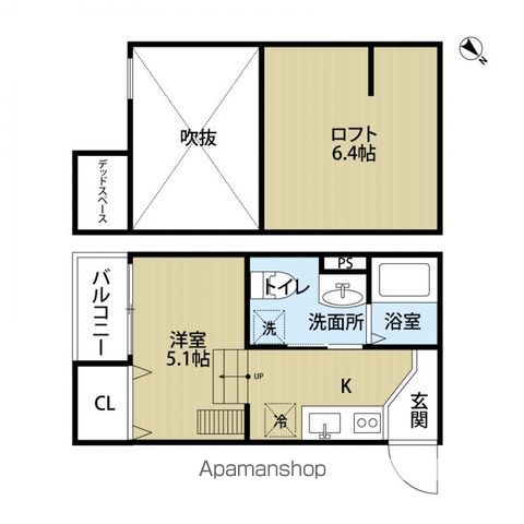 阪神本線 尼崎駅 徒歩13分 2階建 築12年の間取り写真