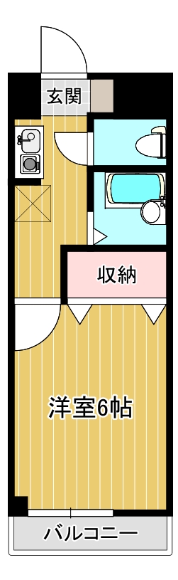 アールマンションの間取り写真