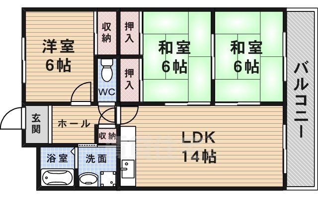 ノースコートの間取り