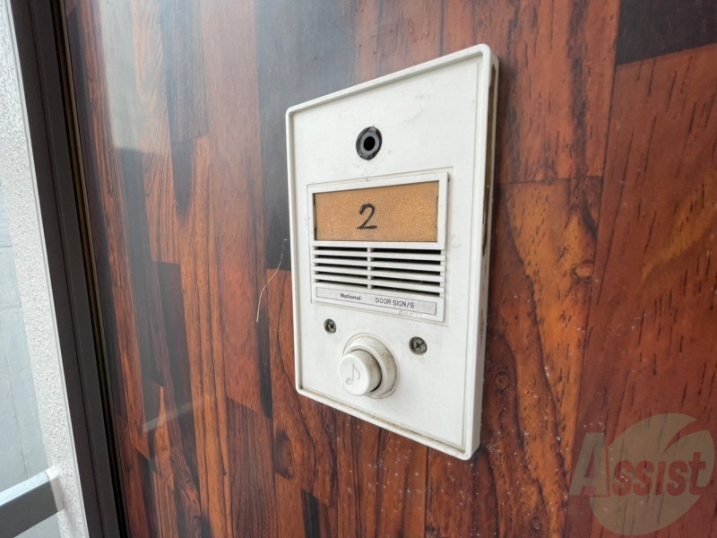 セキュリティ　来客時にはこちらのチャイムがなるのですぐにわかりますね！