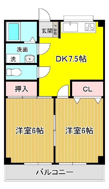 沼津市大岡のマンションの間取り