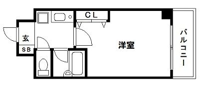 エスリード三宮フラワーロードの間取り