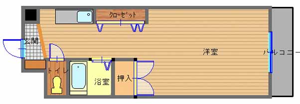 長崎市若竹町のマンションの間取り