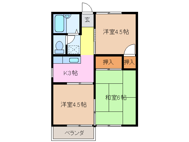 アップルハウスの間取り