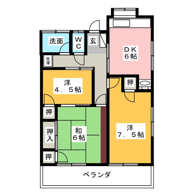 コーポ松永の間取り