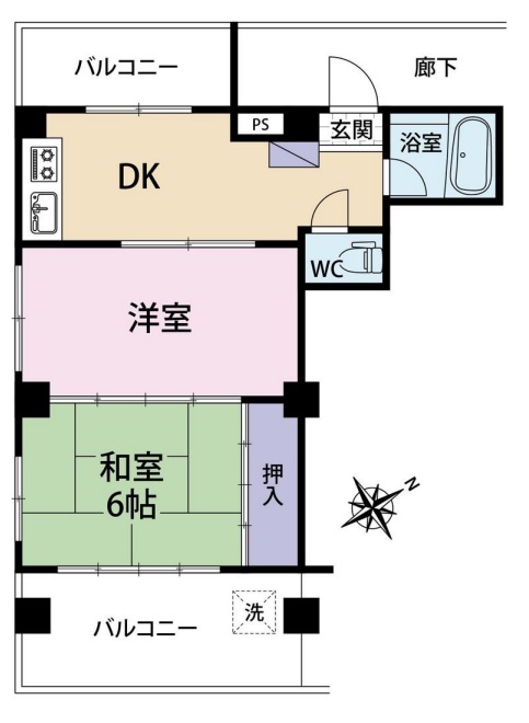 東馬込ハイツの間取り