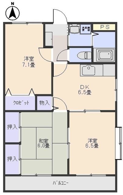 メルベーユの間取り