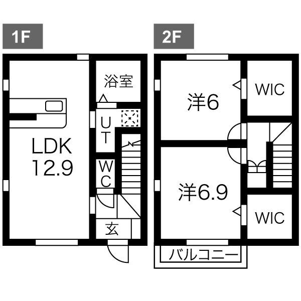 クローバーAの間取り