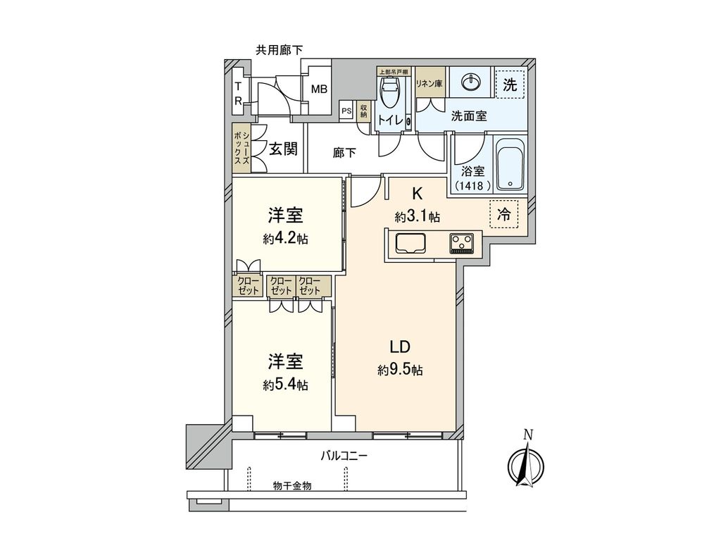 ブランズタワー梅田Ｎｏｒｔｈの間取り