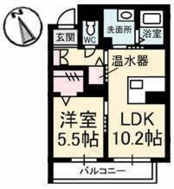 伊予郡松前町大字北黒田のマンションの間取り