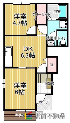 カロスアンセ参番館の間取り