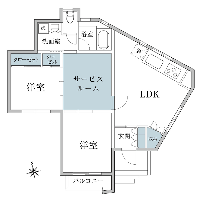 練馬区早宮のマンションの間取り