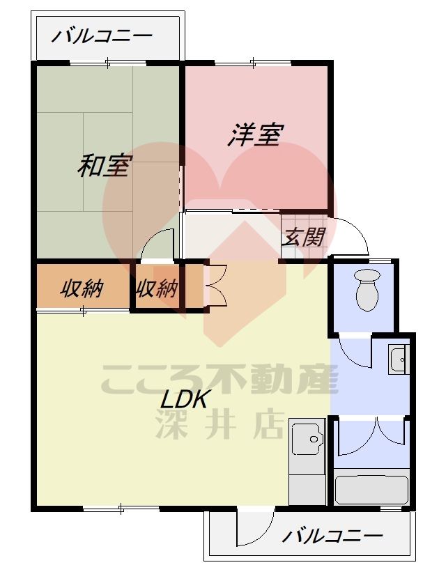 スマリオ晴美台Ｂ団地7棟の間取り