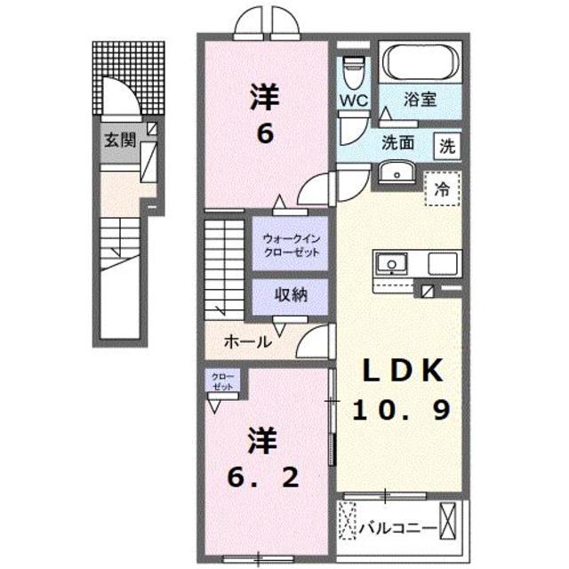 【シエル　インフィニ　川島田　Iの間取り】