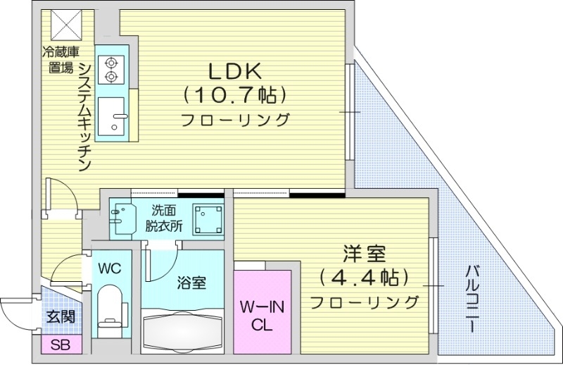 ステージア裏参道の間取り