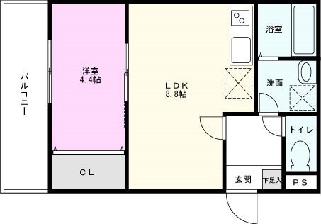 ジーメゾン春日部豊町の間取り