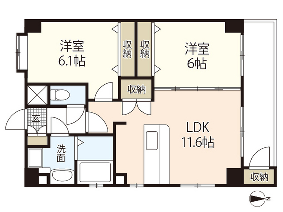 リーベングランツ平和大通りの間取り